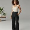 With Pockets Quick-Dry Joggers Loose High-Waist Leggings Leisure Straight Wide-Leg Pants  Fitness