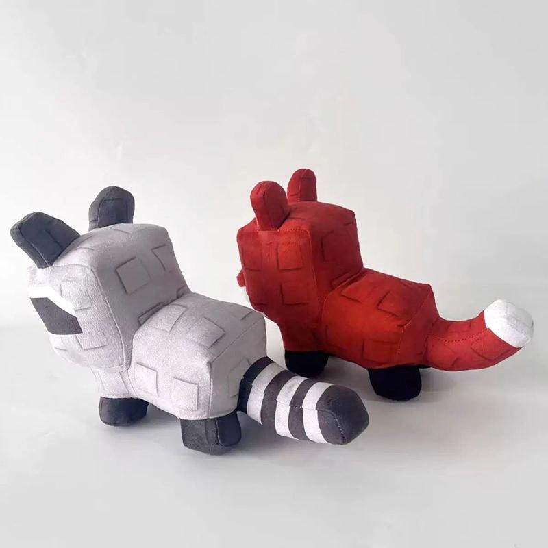 Игра Вырасти Сад Маленькая Игра Подушка Брелок Енот Рыжая Лиса На Подарок На День Рождения Плюшевая Пиксельная Модель Животного Украшение Игровой Сувенир