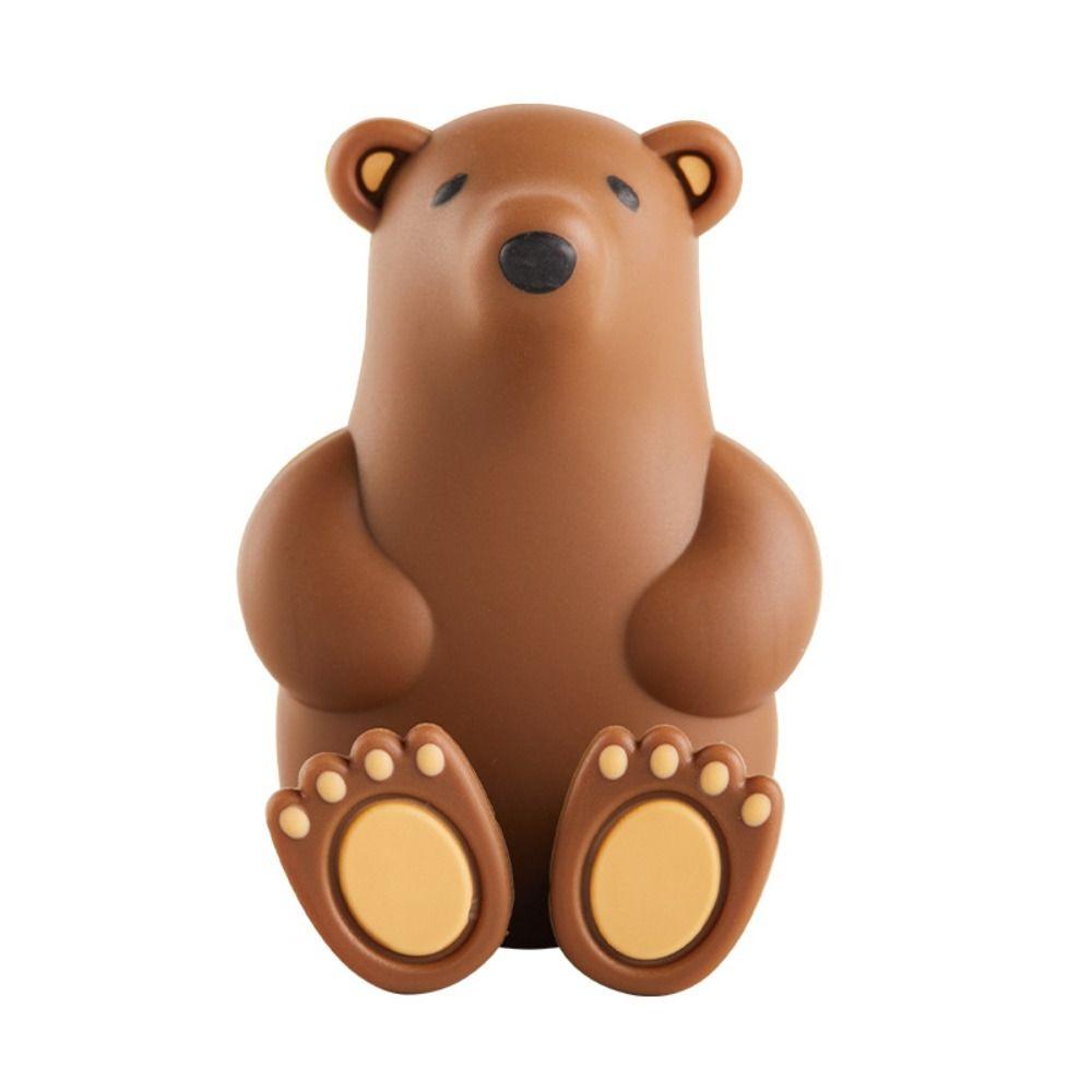 Bear Toothbrush Rack PVC Bathroom Storage Rack Simplicity Polar Bear Toothbrush Holder Bathroom
