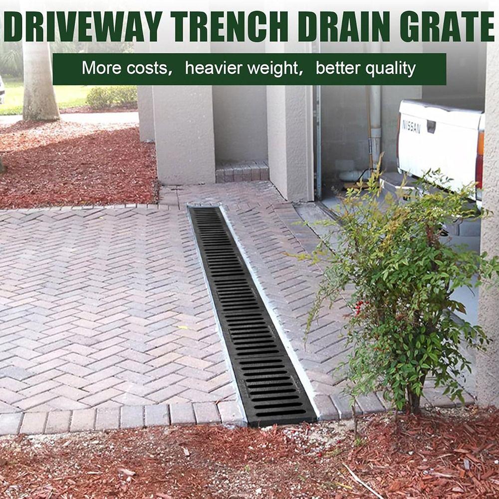 High Strength Garage Floor Drain Resin Plastic Grate Driveway New Sewage Ditch Drainage Outdoor