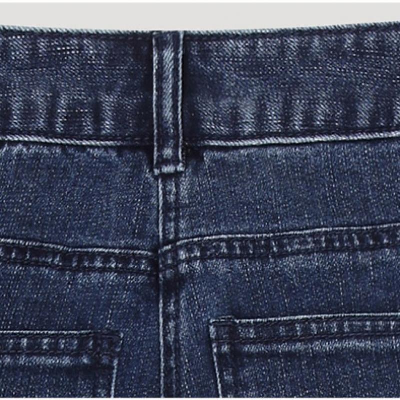 [shs Miss] Cutting Turn Up Slim Denim Pants Ssmslo12010