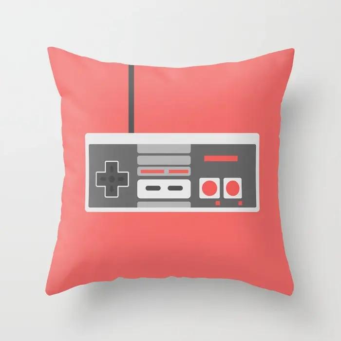 Home Decor Cushion Covers Video Game Vintage Pillow Sofa Bed Seat Gaming Fan Cushions