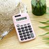 Mini Cute Calculator 8 Digits Display Solar & Battery Dual Power Portable Electronics Calculator