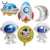 POTAN 1pcs Space Birthday Party Aluminum Foil Balloon Set Baby Spaceman Theme Party Decorations Cartoon