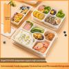 Degradable 4-Compartment Disposable Lunch Box