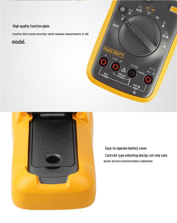 FLUKE F17B MAX Цифровой ручной высокоточный многофункциональный мультиметр для электрика