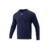 Under Armour Solid Color Casual Sports Crew Neck Pullover Sweatshirt Unisex Sweatshirt Navy 23600306-409