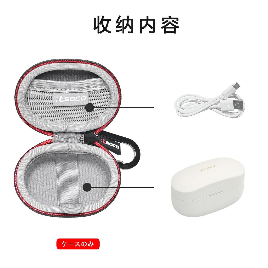 Специальный чехол чехол RLSOCO совместимый с Sony полностью беспроводные наушники sony специальный чехол WF-1000xm5 wf-1000xm5 (xm5 черный)