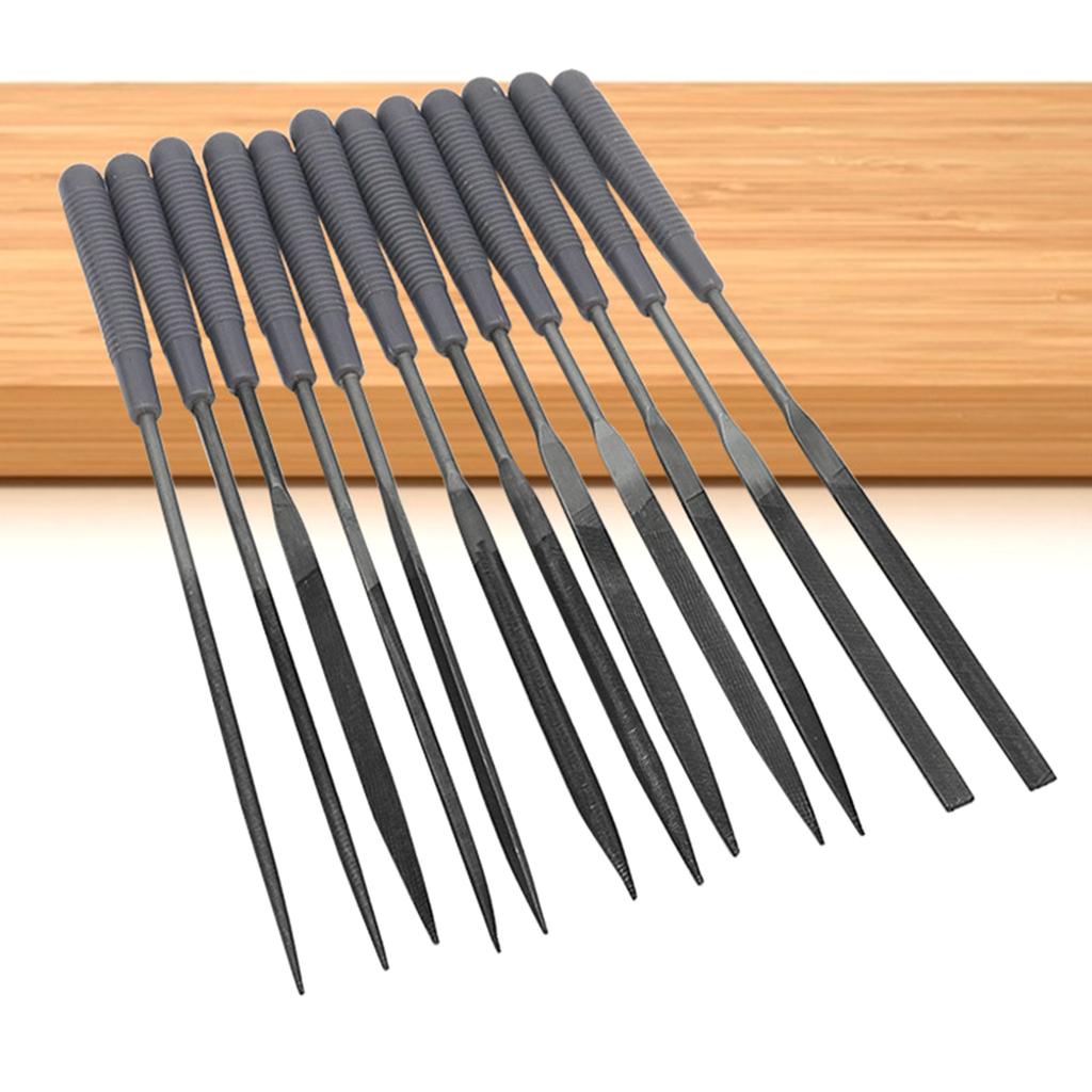 Набор из 12 алмазных надфилей для металла, стекла, камня, ювелирных изделий, резьбы по дереву, ремесла, деревообработки, полированный небольшой надфиль