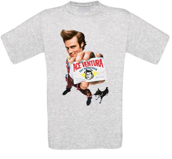 Ace Ventura Mascota Detective Culto Movie Camiseta de Todos los Tamaños Nuevos Unisex T-Shirt Graphic Tee