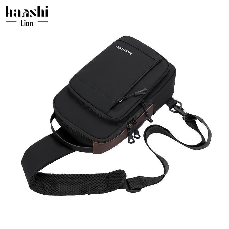 High-End Fashion Unisex Motorcycle Messenger & Chest Bag - Trendy, Waterproof, Travel & Commute Shoulder Bag