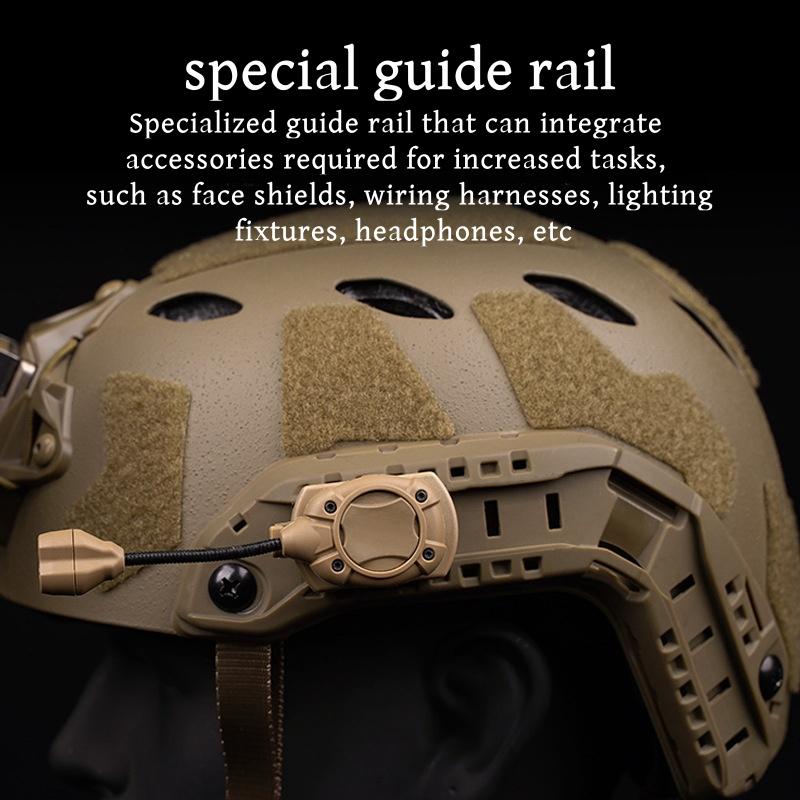 Комплект для модернизации направляющих для быстрого крепления шлема с высоким вырезом, запасное отверстие для крепления маски для кемпинга