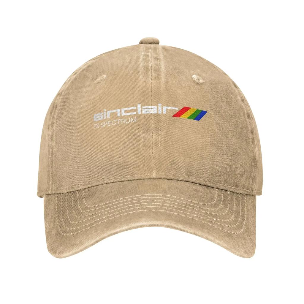 Casual Sinclair ZX Spectrum Baseball Cap Unisex Distressed Denim Washed Sun Cap Outdoor Activities Adjustable Fit Hats Cap