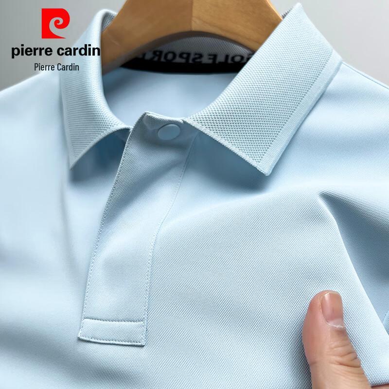 Pierre Cardin Мужская летняя рубашка-поло с коротким рукавом в стиле business casual