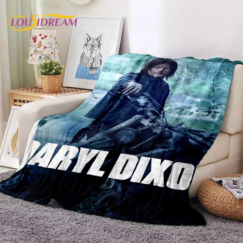 Ходячие мертвецы Линкольн TWD Мягкое фланелевое одеяло для кроватей Спальни Дивана Пикника, Плед для Накрытия на Улице Отдыха Дневного Сна Подарок