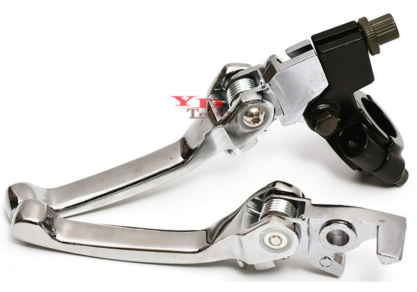 Stunt Style Anti-Fold Handlebar Brake & Clutch Levers for Off-road Motorcycle, ATV & Beach Buggy
