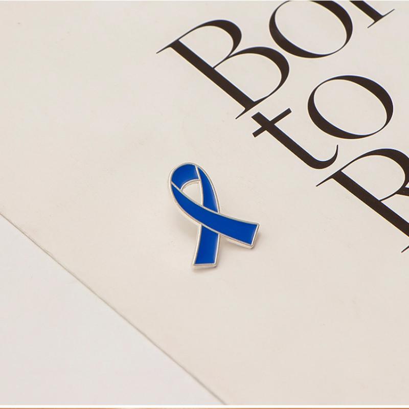 2 шт./набор Черные Зеленые Синие Эмалевые Значки с Лентами Для Женщин Мужчин Предотвращение Рака Молочной Железы Надежда Здоровье Мир Броши