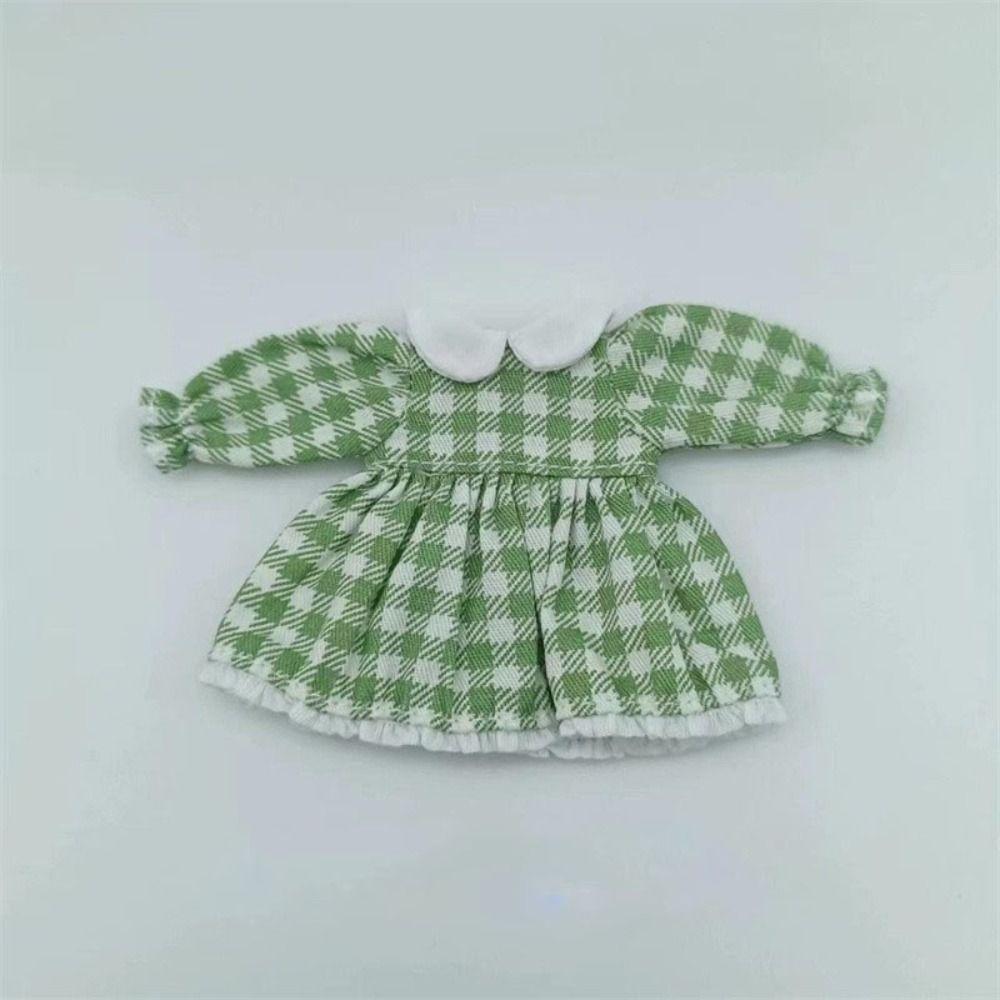 Fashion Pure Color Dresses Puff Sleeve White Cardigan  1/11 OB11 Dolls/1/12 BJD