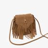 Новый нишевый дизайн сумка с кисточками европейский и американский ретро бохо стиль сумка через плечо модная матовая сумка на плечо