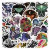10/50 Retro Ghost Butterfly Stickers Moths Graffiti Stickers for DIY Luggage Laptop Skateboard Motorcycle Bicycle Stickers