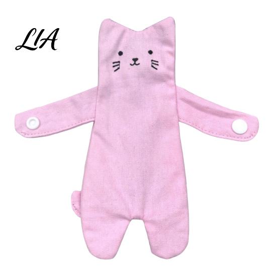 Lightweight Accessory for Commuting Strap Hugger Cat Bag Charm, Snap-on Cute Kitten Coin Pouch, Zipper Lover Gift Idea Closure, Backpack Charm Fabric