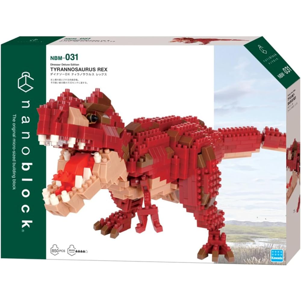 Kawada Nano Block Динозавр DX Тираннозавр Рекс Строительный набор NBM-031