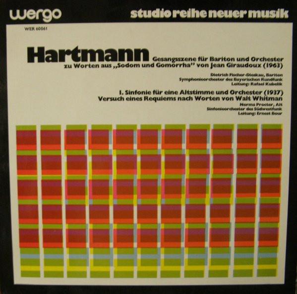 Виниловая пластинка KARL AMADEUS HARTMANN - Singing Scene For Baritone And Orch WER60061 Wergo Германия Классика Б/у