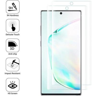 Защитная пленка - ПРОЗРАЧНАЯ - Samsung Galaxy Note10/ Note 10 5G - Набор из 2 штук - Закаленное стекло - Защита экрана