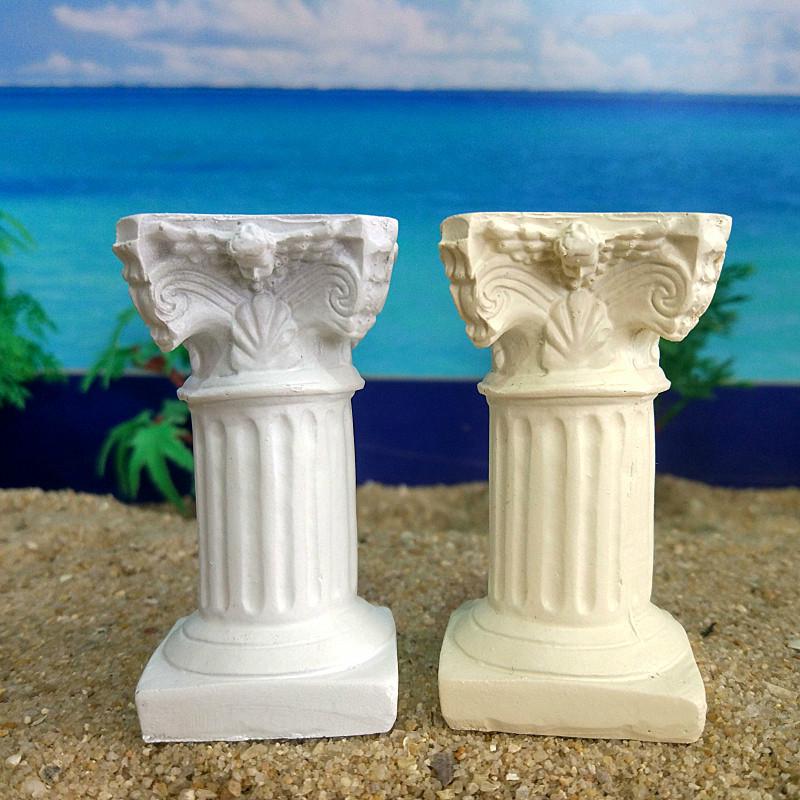 Roman Column Miniature Figurines Decorative Small Ornaments Resin Crafts Miniature Fairy Garden Accessories Mini Decoration