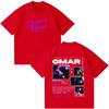 Rapper Omar Courtz Album 2026 Tour Print Tshirt Unisex Unisex Fashion Tshirts Shortsleeved Loose Casual Cotton Oversized Tshirts