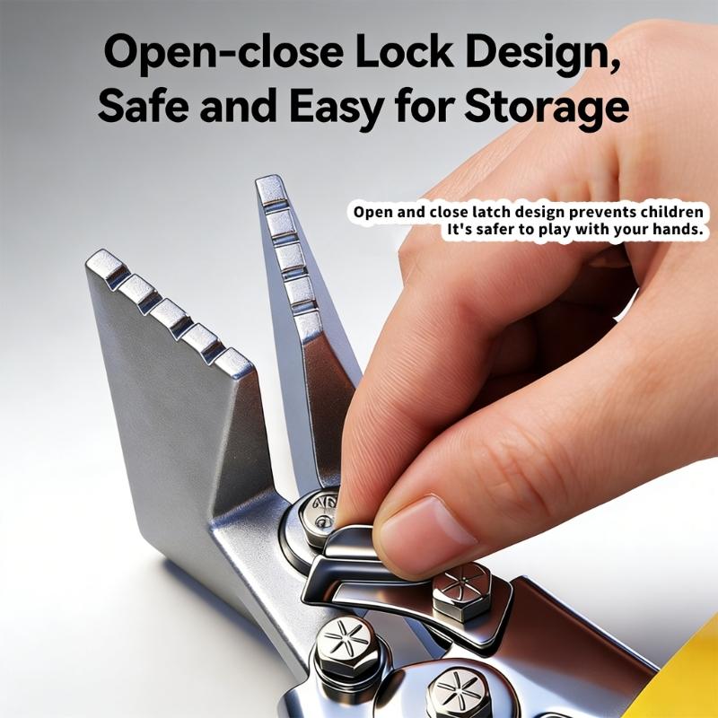 Heavy Duty Sheet Metal Hand Seamer Bender Crimping Tool For Electrical Work And Sheet Metal Bending In Tight Space