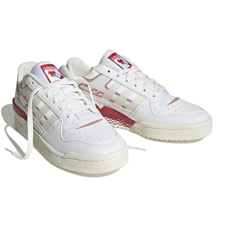 (WMNS) adidas originals FORUM Exhibit Low 2 'White Red' Women's IE7996