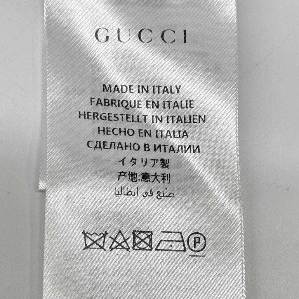 GUCCI 572304 Navy Black Interlocking G Pearl Button Short Sleeve Dress dress 38 blackUsed