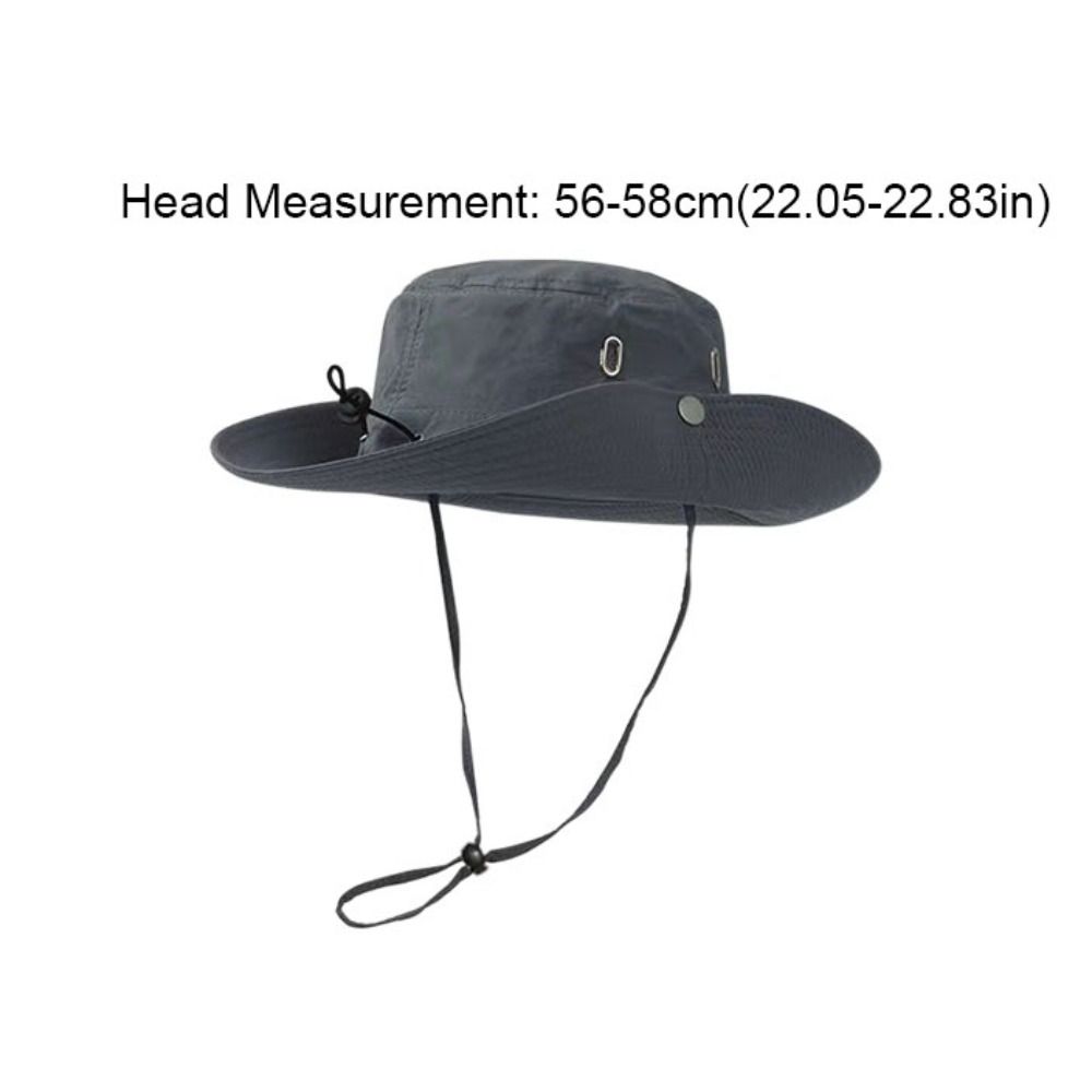 Sunscreen Sun Hat Solid Color Hiking Cap Fashion Hiking Fisherman Hat Fishing