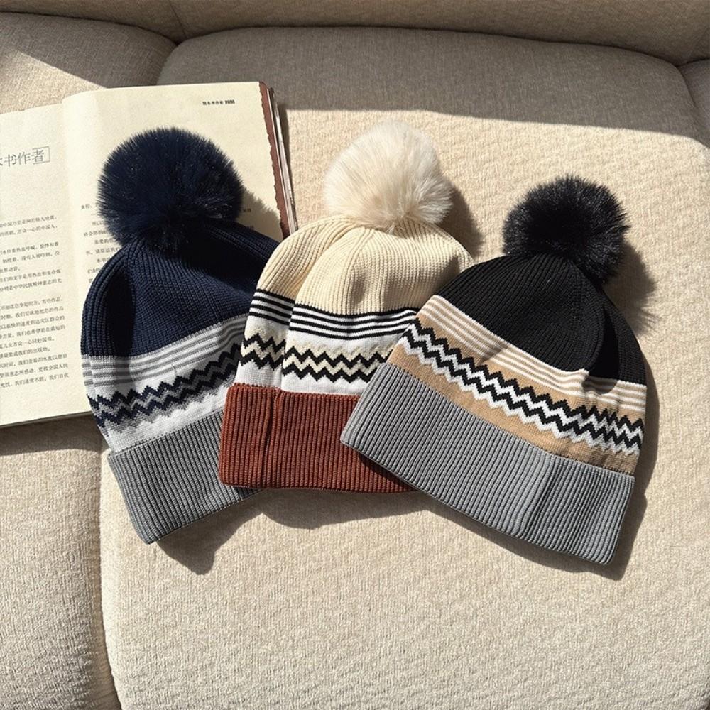 Warm Beanie Bonnet Wool Acrylic Cold Cap Fashion Hip Hop Cap  Outdoor