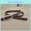Dress Belt Leather For Women With Elliptical Buckle Design And Classic Closure