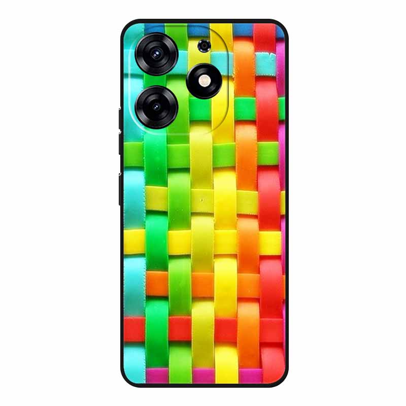 Милые Животные Мягкий Силиконовый TPU Чехол для Телефона Tecno Spark 20 Pro - Легкий и Ударопоглощающий Защитный Задний Чехол