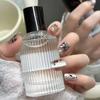 10 шт. Элегантные китайские чернильные рисунки Кошачий глаз Короткие накладные ногти Многоразовые акриловые накладные ногти для женщин