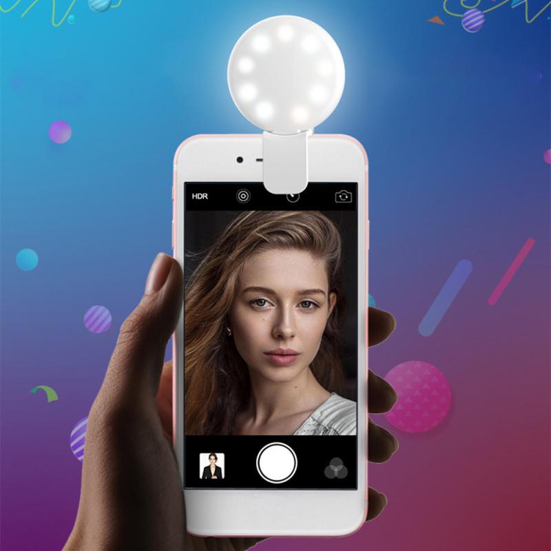 Mini Selfie Lights Mobile Phone Lens Portable Selfie Ring Light Clip Led Selfie Lamp