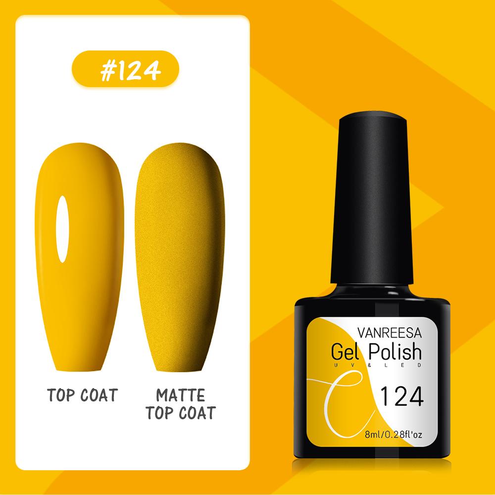 VANREESA Набор гелей для ногтей 111 цветов Гель-лак для ногтей Soak Off Базовое покрытие Верхнее покрытие Маникюр для ногтей УФ-светодиодный полуперманентный лак Стойкий гель для дизайна ногтей