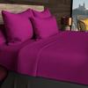 Fitted Sheet 90x200 Cm In 57 Thread Count Cotton SOLEIL D'OCRE Blackcurrant