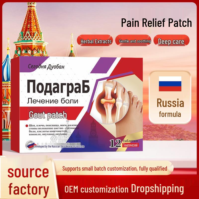 Пластырь от подагры и болей в суставах для людей среднего и пожилого возраста: Снимает отек и дискомфорт в пальцах