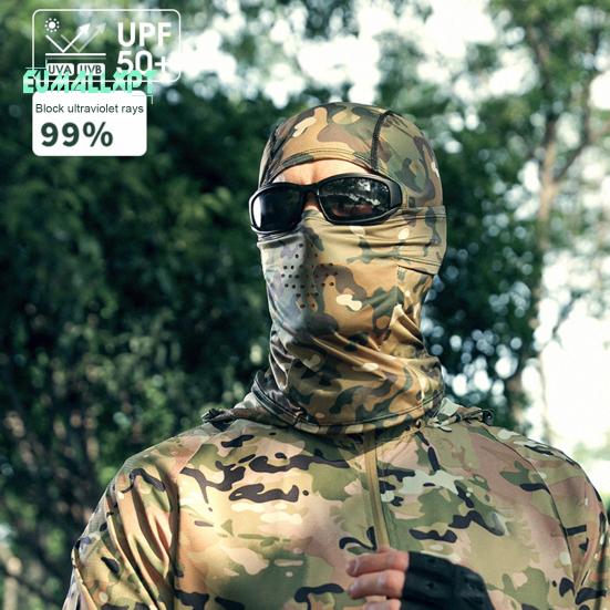 Солнцезащитный крем для лица, защита от ультрафиолета, очень мягкая дышащая ткань, поглощающая пот, ледяной шелк, эластичный защитный чехол для лица для мужчин