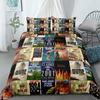 Cowardly Dog Duvet Cover Set EU Single Double King US Twin Full Queen Size  Bedclothes