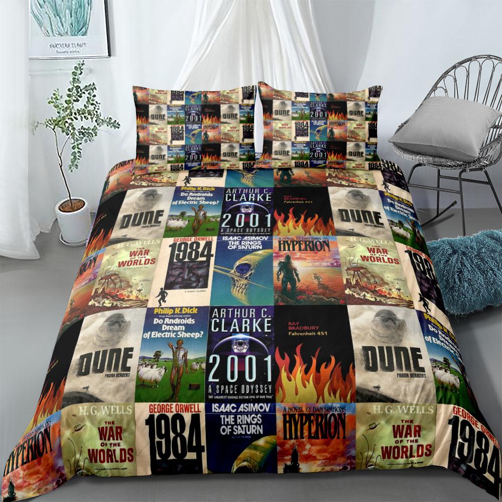 Cowardly Dog Duvet Cover Set EU Single Double King US Twin Full Queen Size  Bedclothes