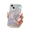Роскосный прозрачный лазерный чехол для телефона iPhone 14/16 Pro Max с дизайном «Водяная рябь»