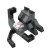 Cow Cat Building Blocks, Cat Assembly Toys, Small Animal Ornaments, and Educational Items for Boys and Girls