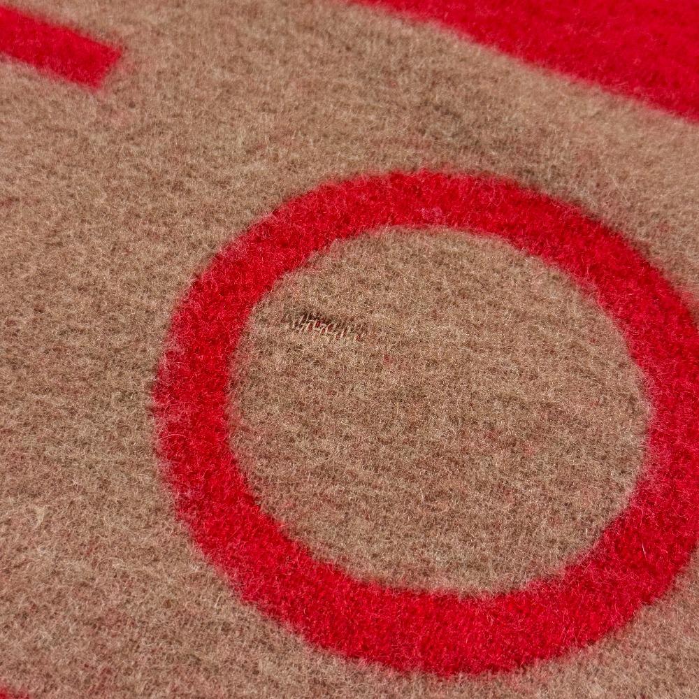 Louis Vuitton M71295 Логотип LV Узор Monogram Кашемир Шарф Baroda Красный кашемир Женский Б/у