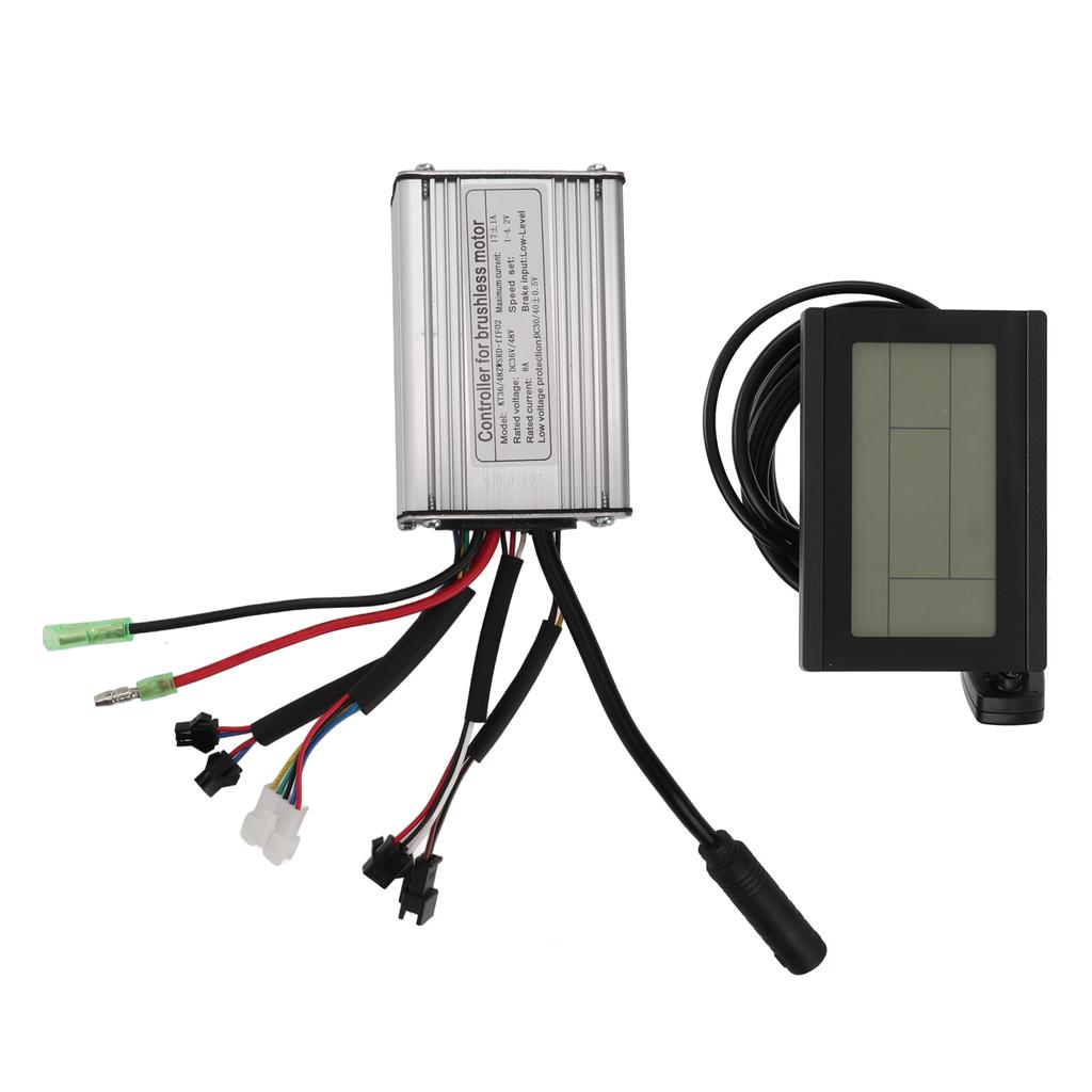 Комплект контроллера бесщеточного двигателя 17А 36В 48В 350Вт контроллер панель LCD3 130X рычаг газа под большой палец 8C комплект датчика помощи при педалировании
