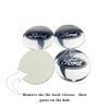Car Sticker 2025 Hot New 56MM Car Decals Wheel Rims Center Hub Stickers for Ford Kuga Fusion Shelby ST RS Mondeo Focus 2 3 Fiest